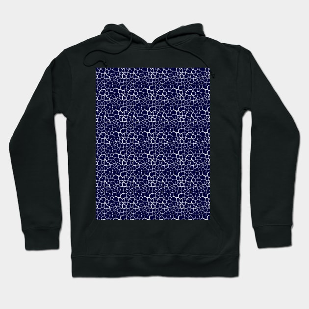 Elephant Print Skin Pattern Blue Hoodie by Design_Lawrence